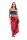 Sarong Pareo Wickelrock Lunghi Dhoti Tuch Strandtuch Tribal Gecko Rot Schal