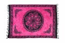 Sarong Pareo Pink Wickelrock Lunghi Dhoti Tuch Strandtuch...