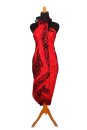 Sarong Pareo Rot Wickelrock Lunghi Dhoti Tuch Strandtuch...