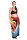 Original Yoga Sarong Pareo Wickelrock Strandtuch Rund ca 170cm x 1110cm Handtuch Schal Kleid Wickeltuch Wickelkleid Delfin - Handbemalt