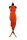 XL Sarong Wickelkleid Strandkleid Pareo Saunatuch Strandtuch Wickelrock Handtuch Schal ca 250cm x 120cm Schlicht Unisex Orange