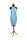XL Sarong Wickelkleid Strandkleid Pareo Saunatuch Strandtuch Wickelrock Handtuch Schal ca 180cm x 115cm Schlicht Unisex Hellblau