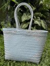 Badetasche Einkaufskorb große Strandtasche Familie Beach Bag Groß - Türkis Weiß Schwarz