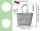 Badetasche Einkaufskorb große Strandtasche Familie Beach Bag Groß - Weiß Schwarz Grün