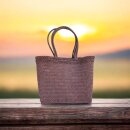 Badetasche Einkaufskorb große Strandtasche Familie Beach Bag Groß - Rosa Schwarz