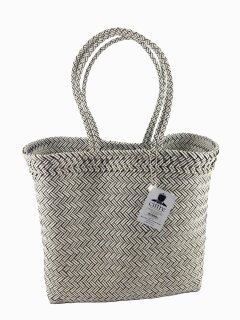 Badetasche Einkaufskorb große Strandtasche Familie Beach Bag Groß - Weiß Schwarz