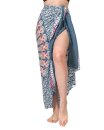 Sarong Pareo Mandala mit Fransen - Grau Bunt Elefant Pfau
