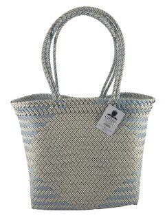 Badetasche Einkaufskorb große Strandtasche Familie Beach Bag Groß - Weiß Schwarz Blau